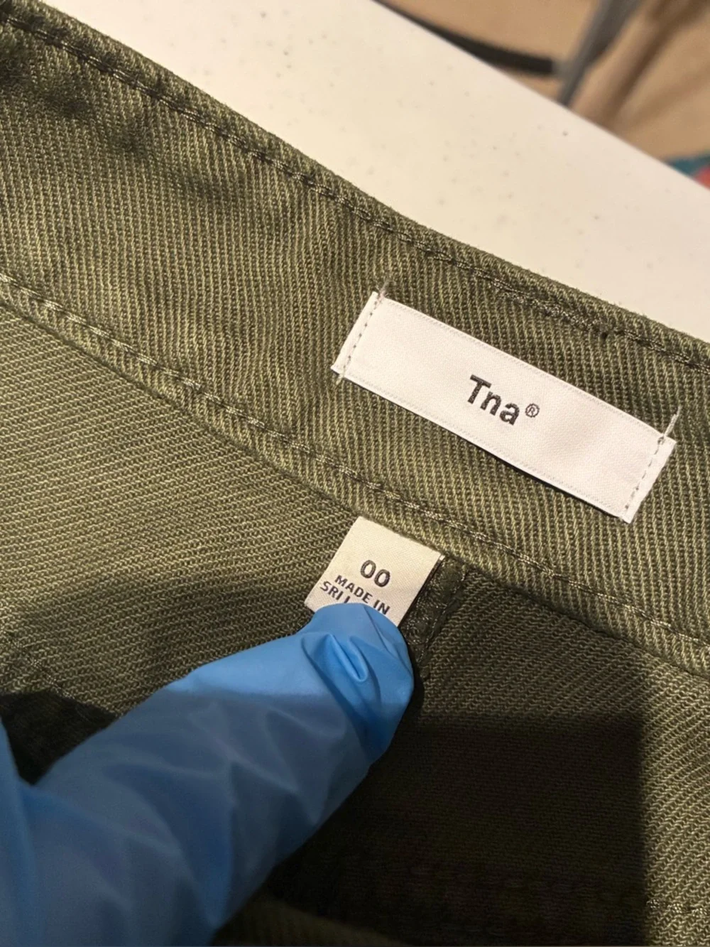 NWT Aritzia TNA Greenwich Carpenter Pant in GD Fatigue Green Size 00 - Picture 6 of 14